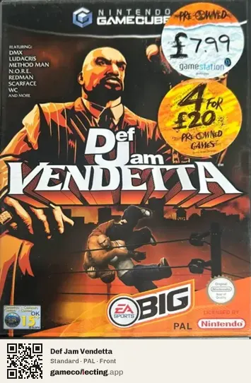 Def Jam Vendetta Nintendo GameCube, PAL box front