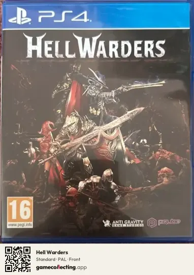 Hell Warders PlayStation 4, PAL box front