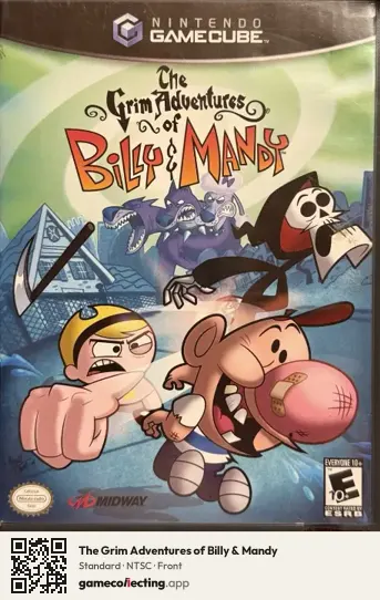 The Grim Adventures of Billy & Mandy Nintendo GameCube, NTSC box front