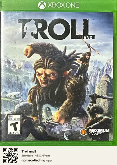 Troll and I Xbox One, NTSC box front