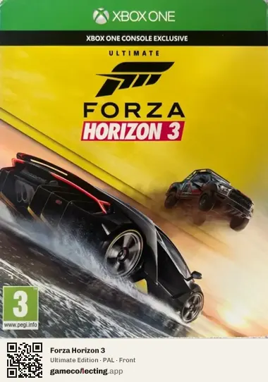 Forza Horizon 3 Xbox One, PAL box front