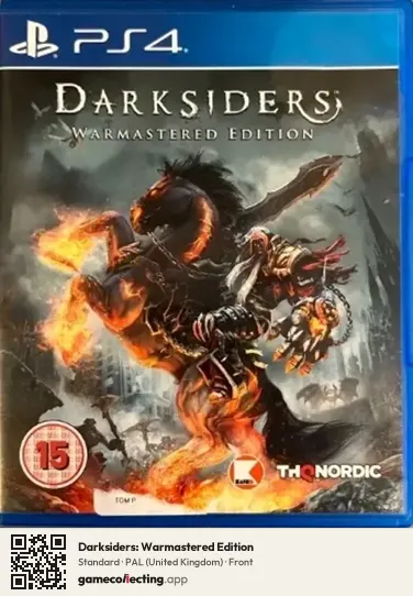 Darksiders: Warmastered Edition PlayStation 4, United Kingdom box front