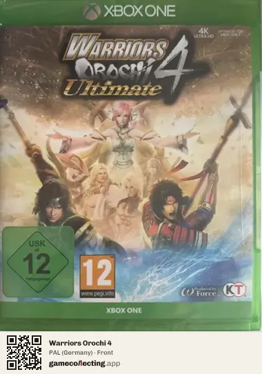 Warriors Orochi 4 Xbox One, Germany box front