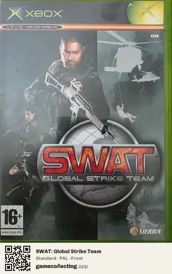 SWAT: Global Strike Team Xbox, PAL box front