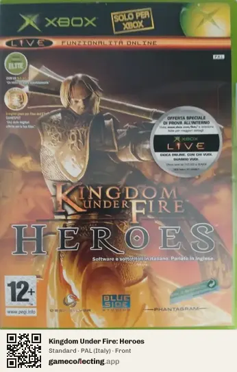 Kingdom Under Fire: Heroes Xbox, Italy box front