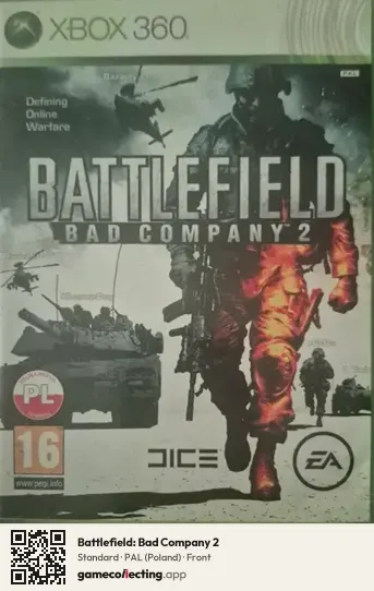 Battlefield: Bad Company 2 Xbox 360, Poland box front