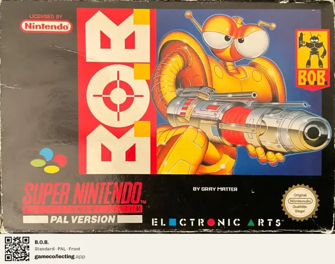 B.O.B. Super Nintendo Entertainment System, PAL box front