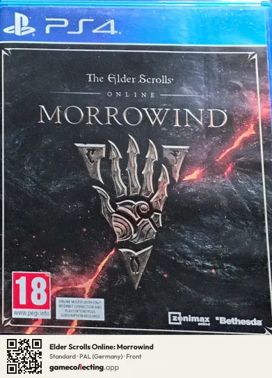 Elder Scrolls Online: Morrowind PlayStation 4, Germany box front