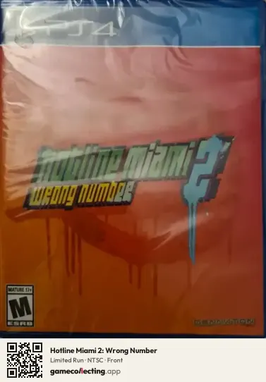 Hotline Miami 2: Wrong Number PlayStation 4, NTSC box front