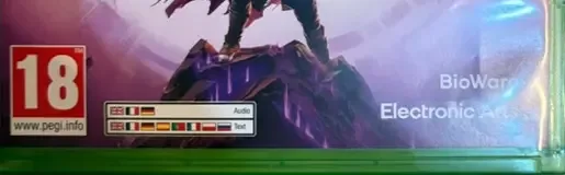 Dragon Age: The Veilguard, the PEGI square on its front