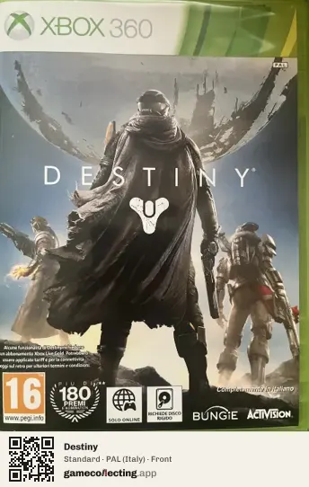 Destiny Xbox 360, Italy box front