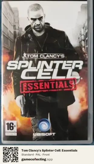 Tom Clancy's Splinter Cell: Essentials PlayStation Portable, PAL box front
