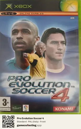 Pro Evolution Soccer 4 Xbox, Italy box front