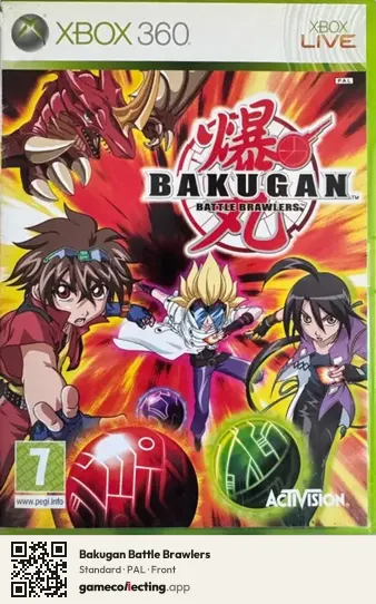 Bakugan Battle Brawlers Xbox 360, PAL box front