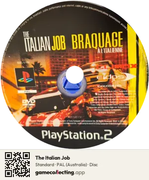 The Italian Job PlayStation 2, PAL disc