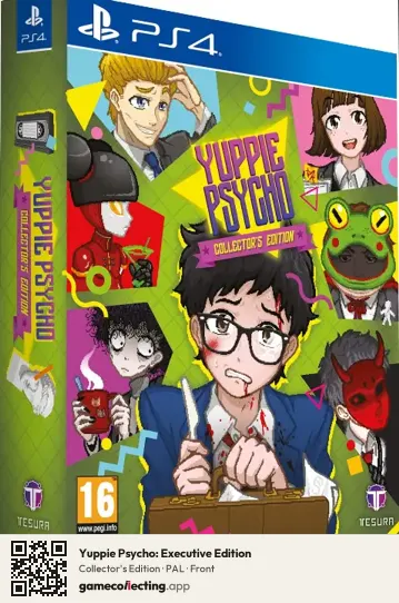 Yuppie Psycho: Executive Edition PlayStation 4, PAL box front