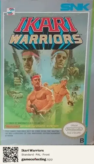 Ikari Warriors Nintendo Entertainment System, PAL box front