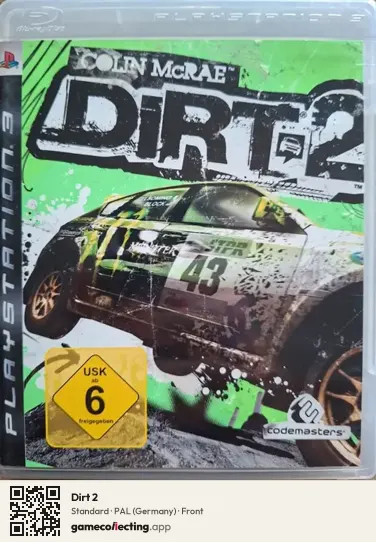 Dirt 2 PlayStation 3, Germany box front