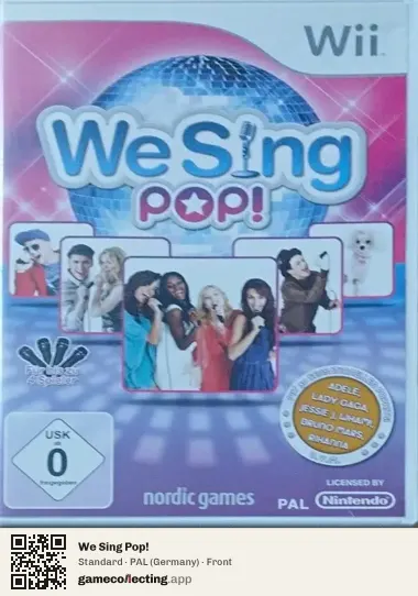 We Sing Pop! Nintendo Wii, Germany box front