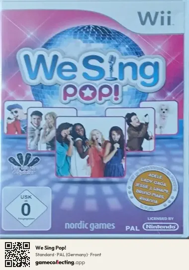 We Sing Pop! Nintendo Wii, Germany box front