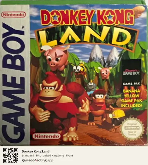 Donkey Kong Land Game Boy, United Kingdom box front