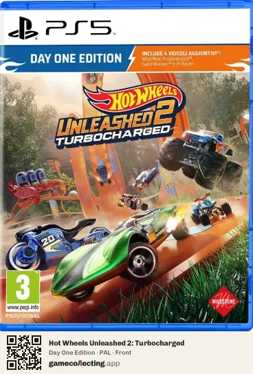Hot Wheels Unleashed 2: Turbocharged PlayStation 5, PAL box front