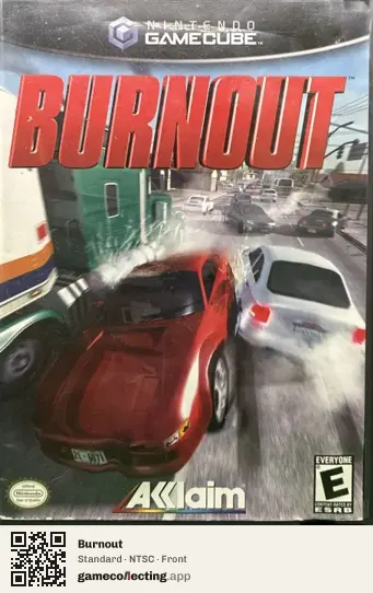 Burnout Nintendo GameCube, NTSC box front