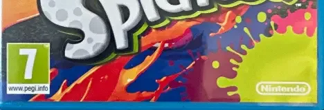 Splatoon, the PEGI square on its front