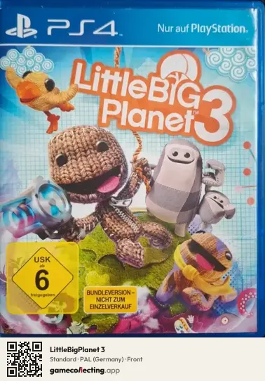 LittleBigPlanet 3 PlayStation 4, Germany box front