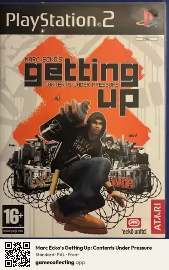Marc Ecko's Getting Up: Contents Under Pressure PlayStation 2, PAL box front