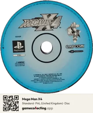 Mega Man X4 PlayStation, PAL disc