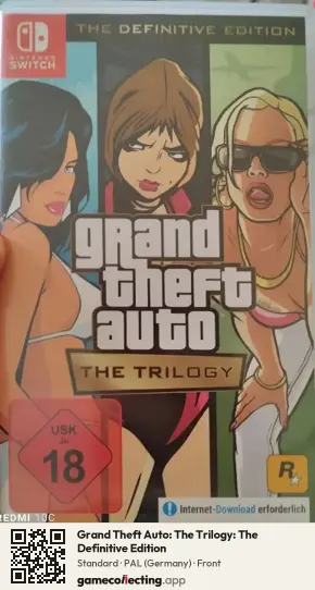 Grand Theft Auto: The Trilogy: The Definitive Edition Nintendo Switch, Germany box front