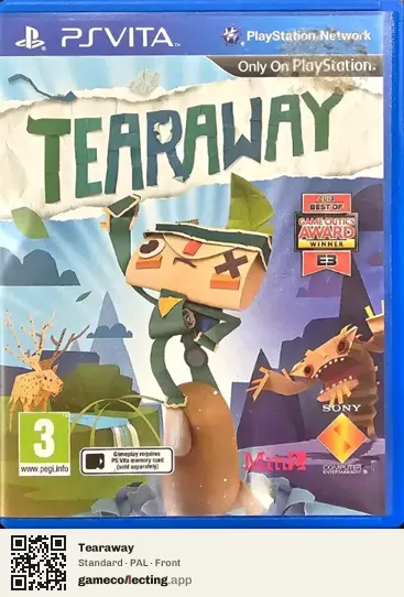 Tearaway PlayStation Vita, PAL box front