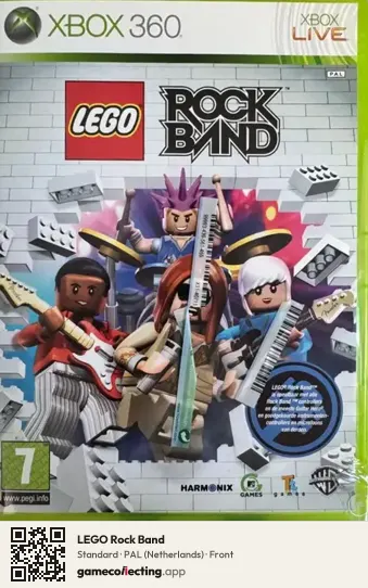 LEGO Rock Band Xbox 360, Netherlands box front
