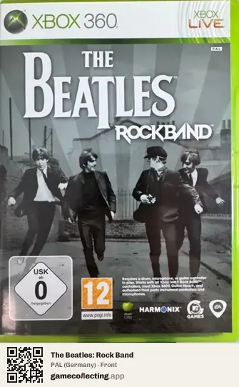 The Beatles: Rock Band Xbox 360, Germany box front