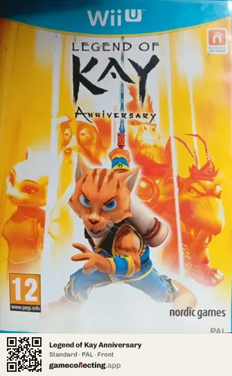 Legend of Kay Anniversary Nintendo Wii U, PAL box front