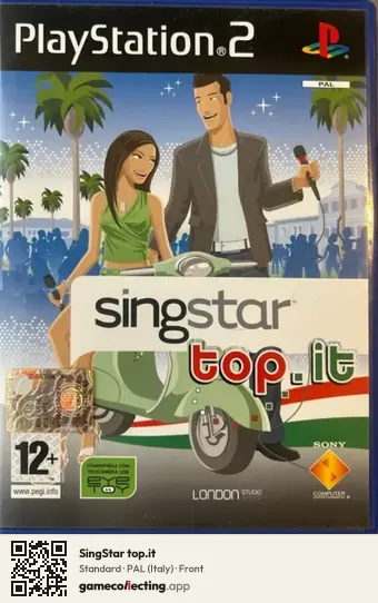 SingStar top.it PlayStation 2, Italy box front