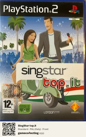 SingStar top.it PlayStation 2, Italy box front