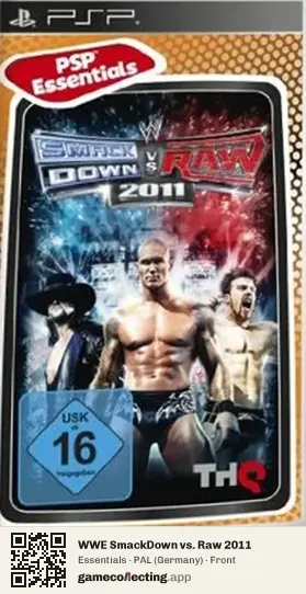 WWE SmackDown vs. Raw 2011 PlayStation Portable, Germany box front