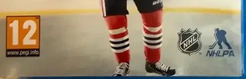 NHL 16, the PEGI square on its front