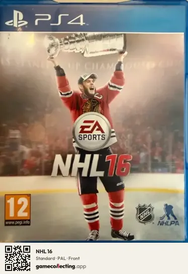 NHL 16 PlayStation 4, PAL box front