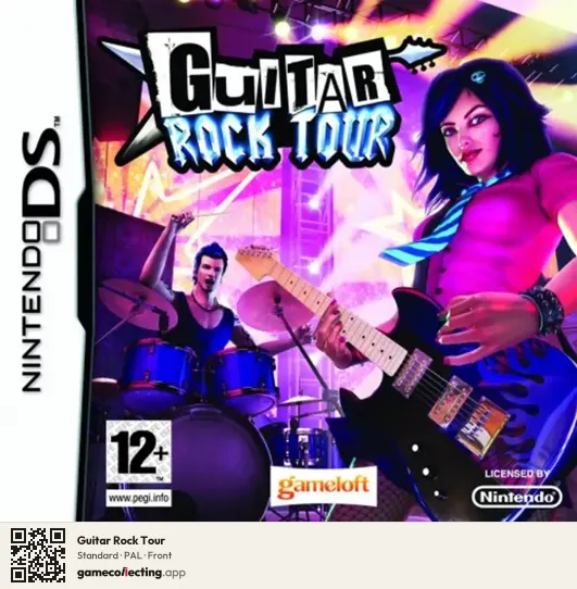 Guitar Rock Tour Nintendo DS, PAL box front