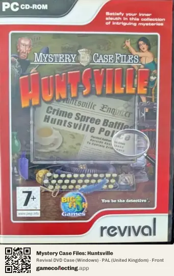 Mystery Case Files: Huntsville Computer, United Kingdom box front