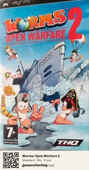 Worms: Open Warfare 2 PlayStation Portable, PAL box front