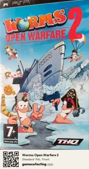 Worms: Open Warfare 2 PlayStation Portable, PAL box front