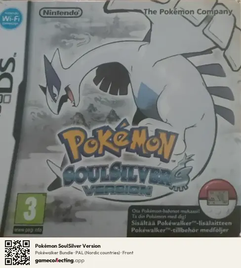 Pokémon SoulSilver Version Nintendo DS, Nordic countries box front