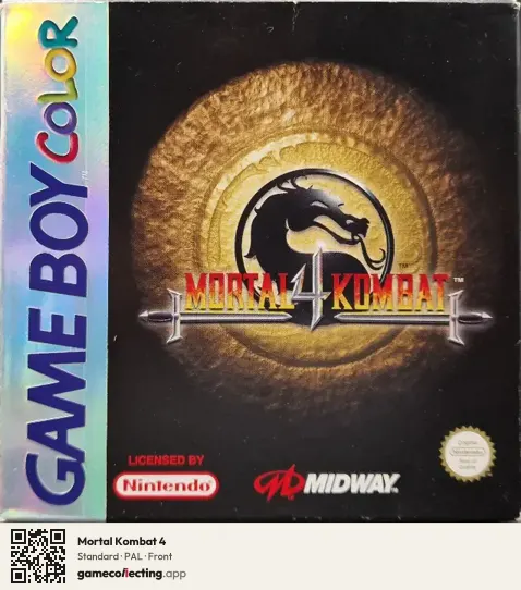 Mortal Kombat 4 Game Boy Color, PAL box front