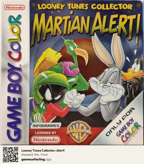 Looney Tunes Collector: Alert! Game Boy Color, PAL box front