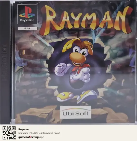 Rayman PlayStation, United Kingdom box front