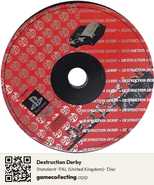 Destruction Derby PlayStation, PAL disc